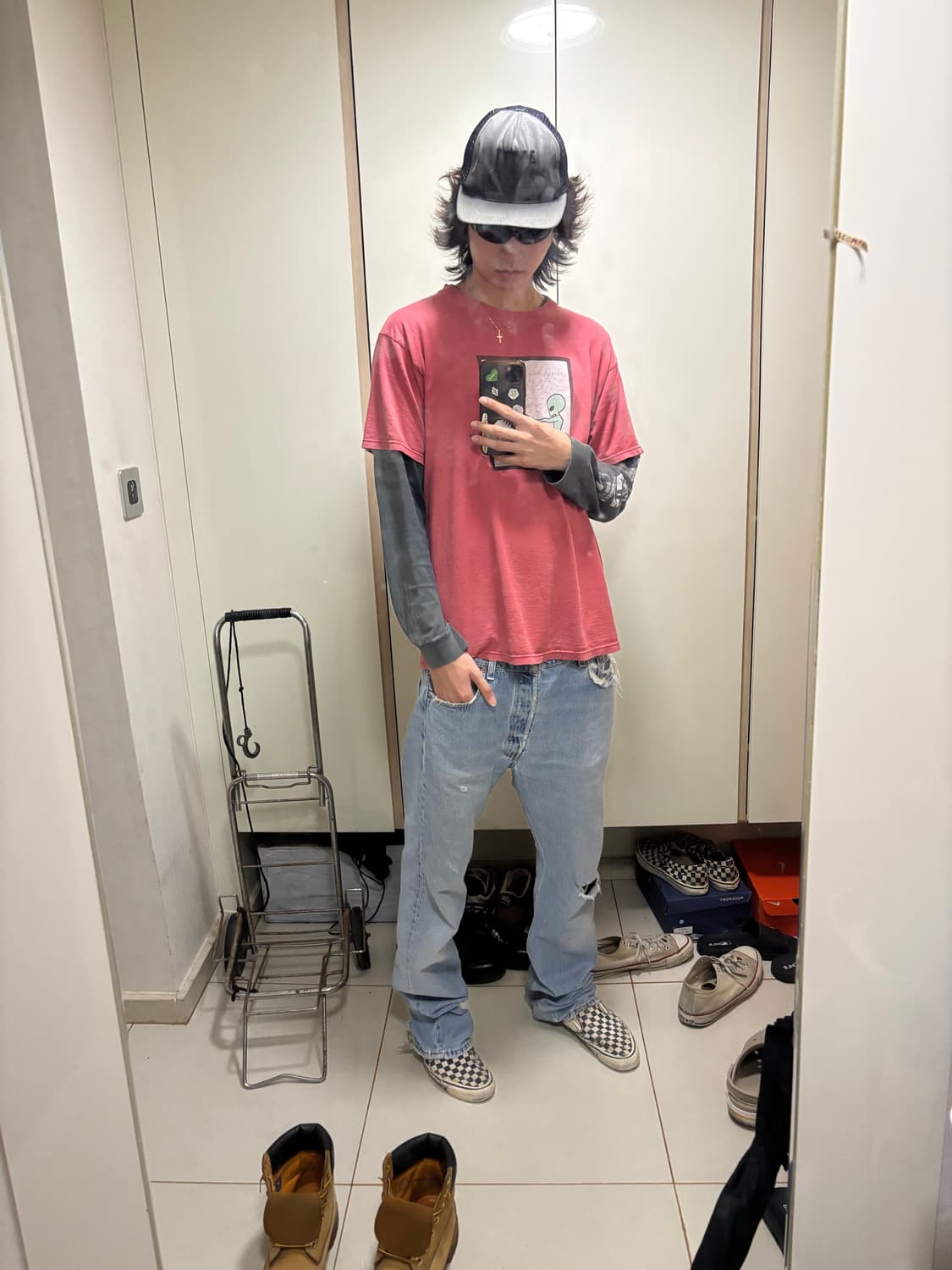 90s helmet band tee 상품이미지2