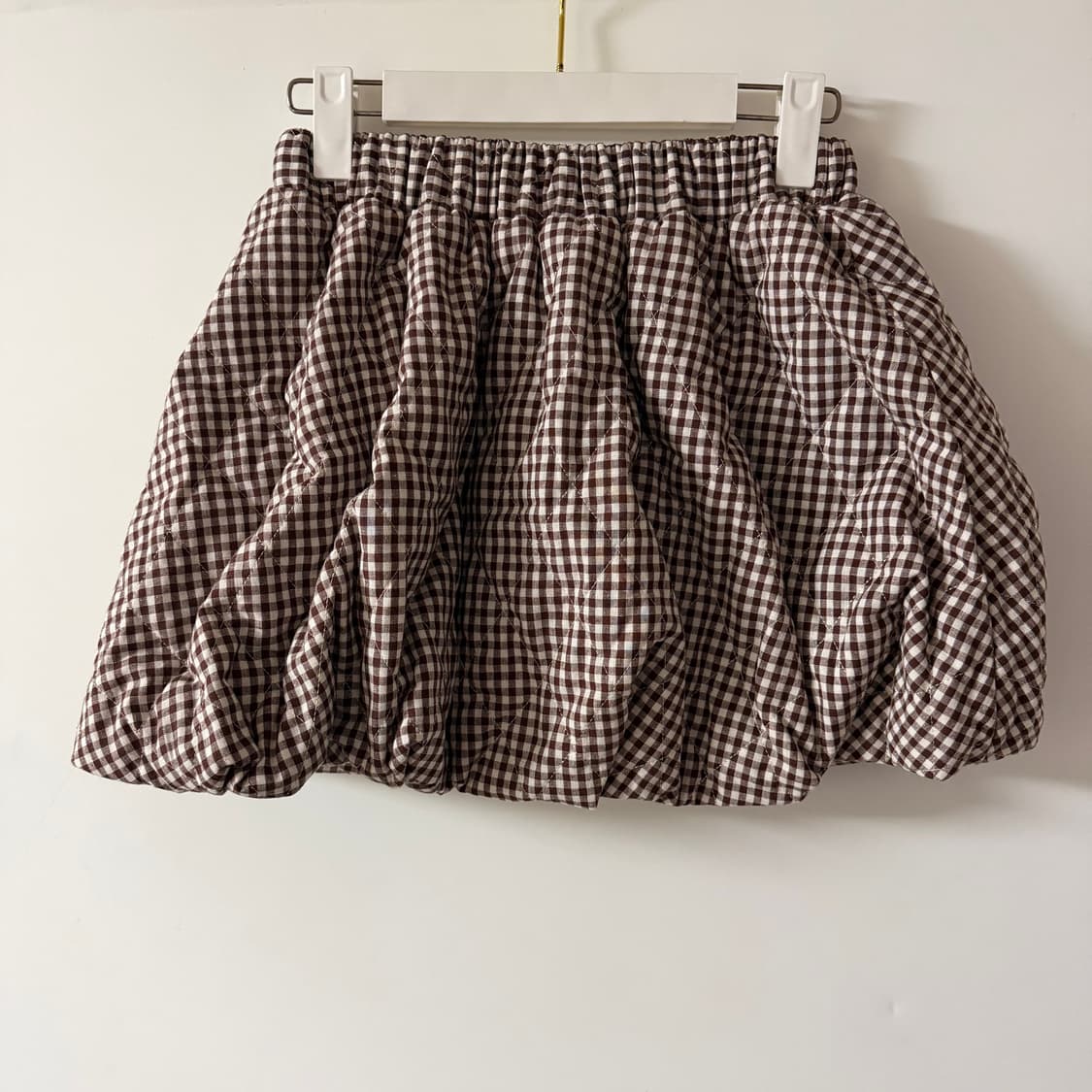 새상품 여자 누빔 스커트 (브라운) 상품이미지1