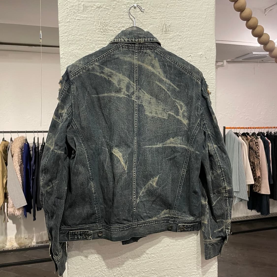 율리우스 디스트레스드 비대칭 데님자켓 상품이미지3