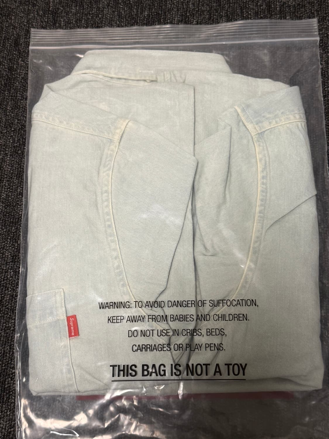 [M] 슈프림 스트라이프드 데님 셔츠 상품이미지2