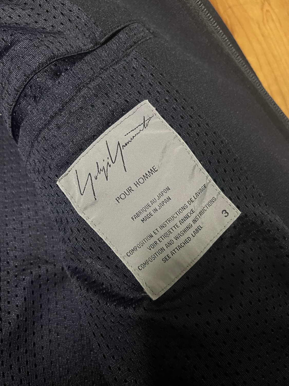 요지야마모토 뿌르옴므 저지자켓 상품이미지3