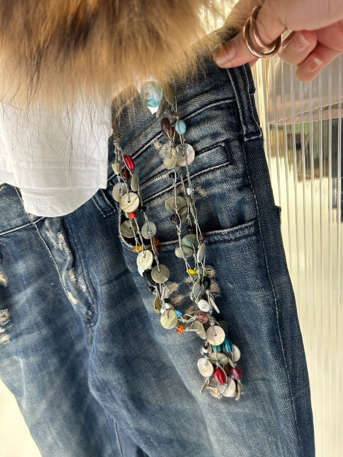 스냅조개 목걸이/참 상품이미지2