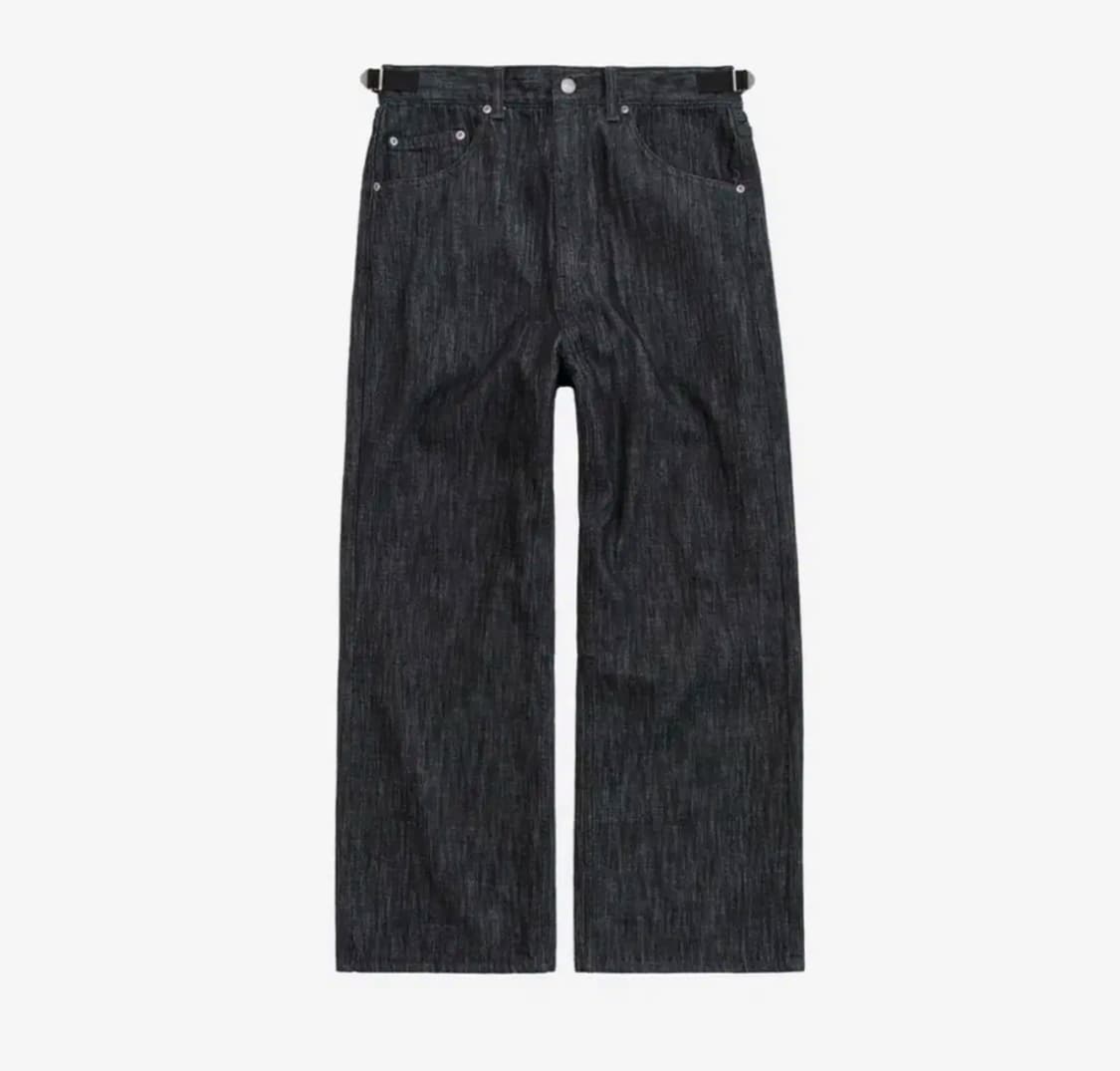 [2] 폴리테루 고시마 데님팬츠 슬럽 인디고 상품이미지1