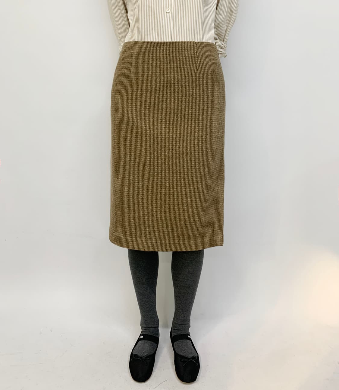 랄프 로렌 체크 울 스커트 상품이미지1