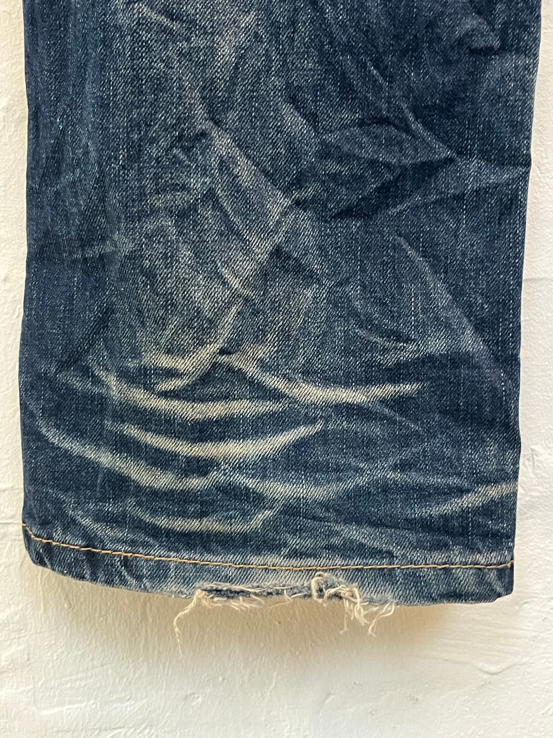 Lolita Jeans 스트레이트 워싱 데님 진 W32 상품이미지8