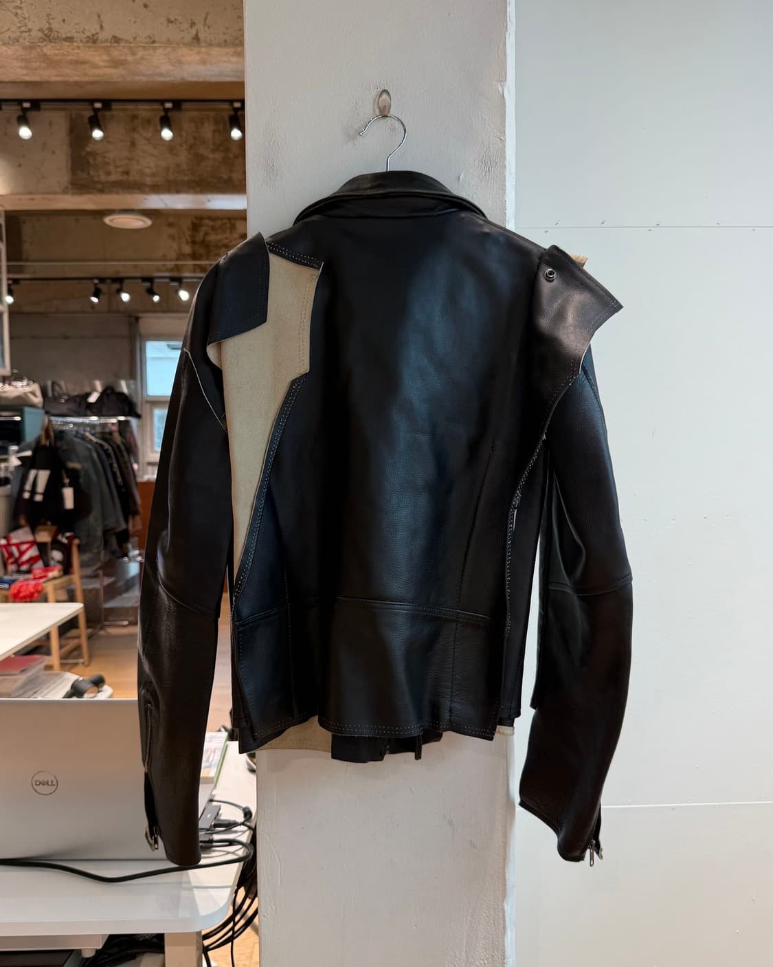 메종 마르지렐라 x h&m 레더 바이커 자켓  상품이미지7