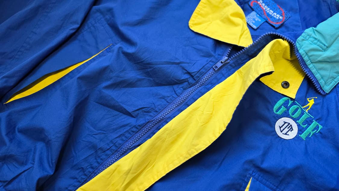 빈티지 블루종 자켓 바람막이 윈드브레이커 M ~L 상품이미지6