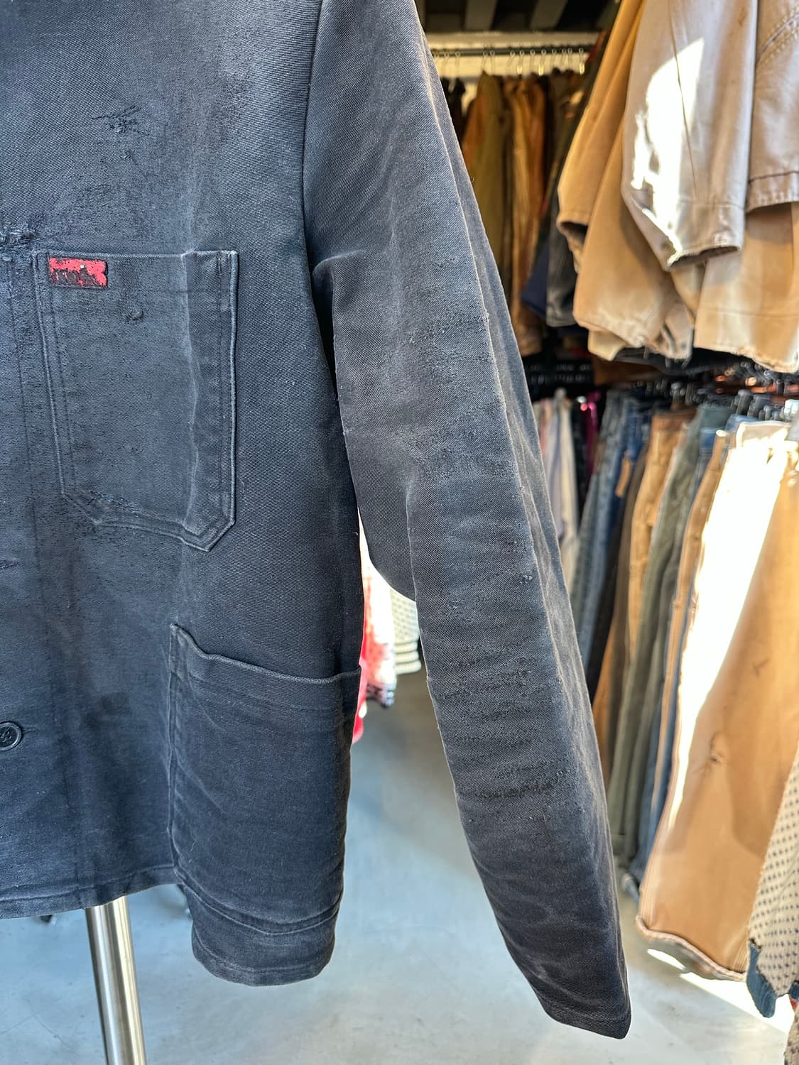 80s 프렌치워크웨어 프렌치 더티 몰스킨 워크자켓 상품이미지5