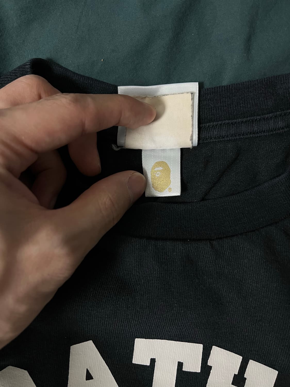 베이프 a bathing ape 오렌지 반팔 [L] 상품이미지3