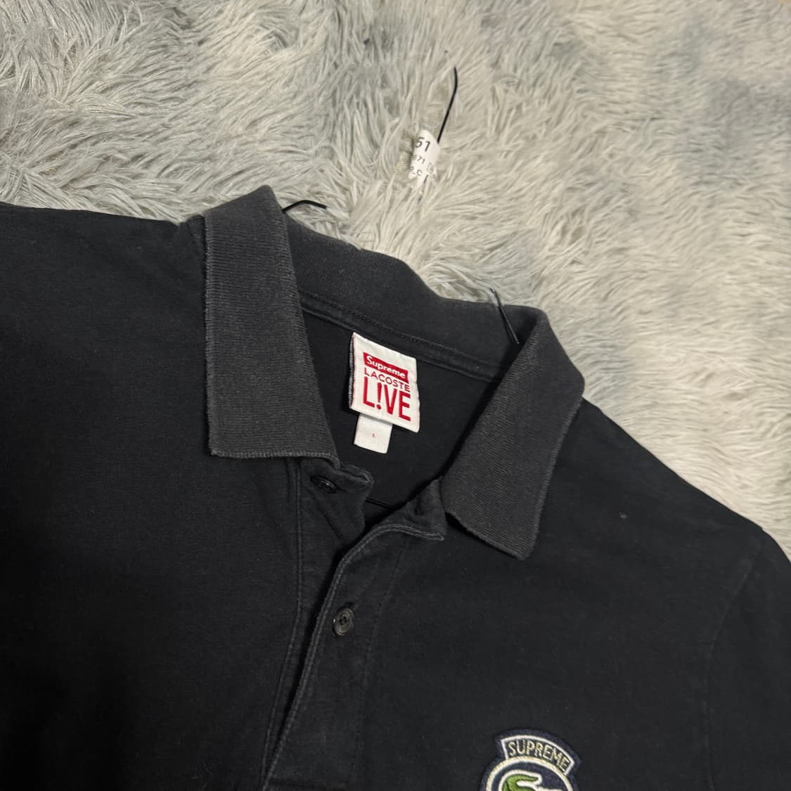 슈프림X라코스테 반팔 PK티 L사이즈 상품이미지3