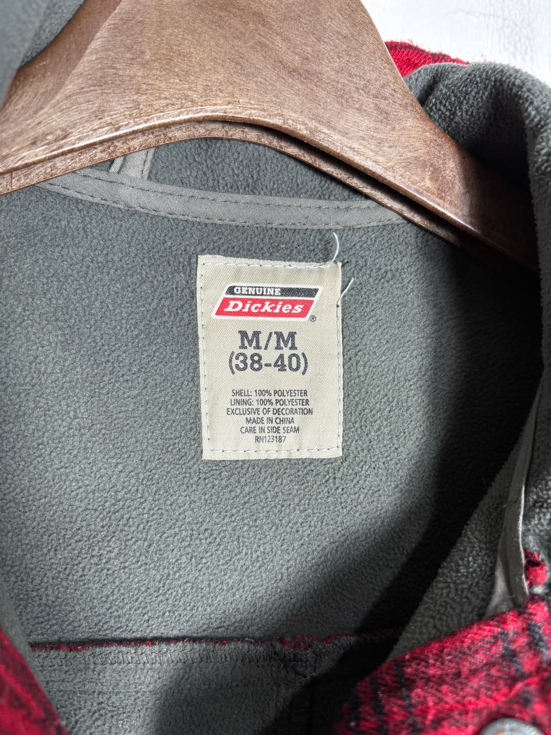 Dickies 디키즈 레드 체크 후드 자켓 상품이미지4