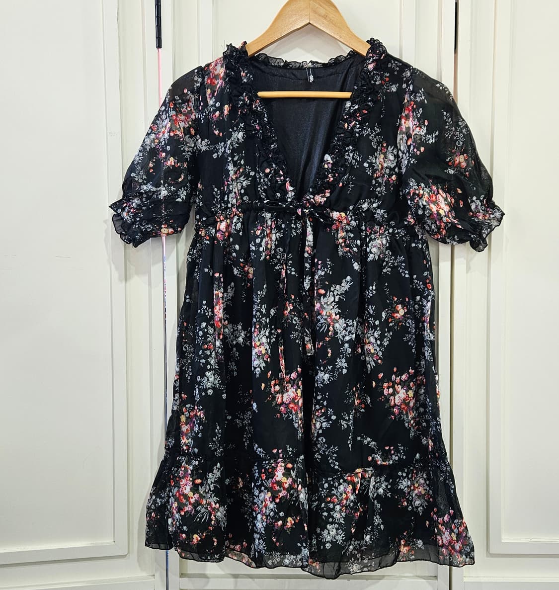 플라워 쉬폰 원피스 상품이미지1