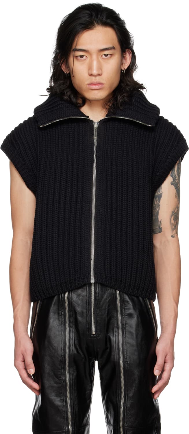 High-neck knit vest (L) 상품이미지1