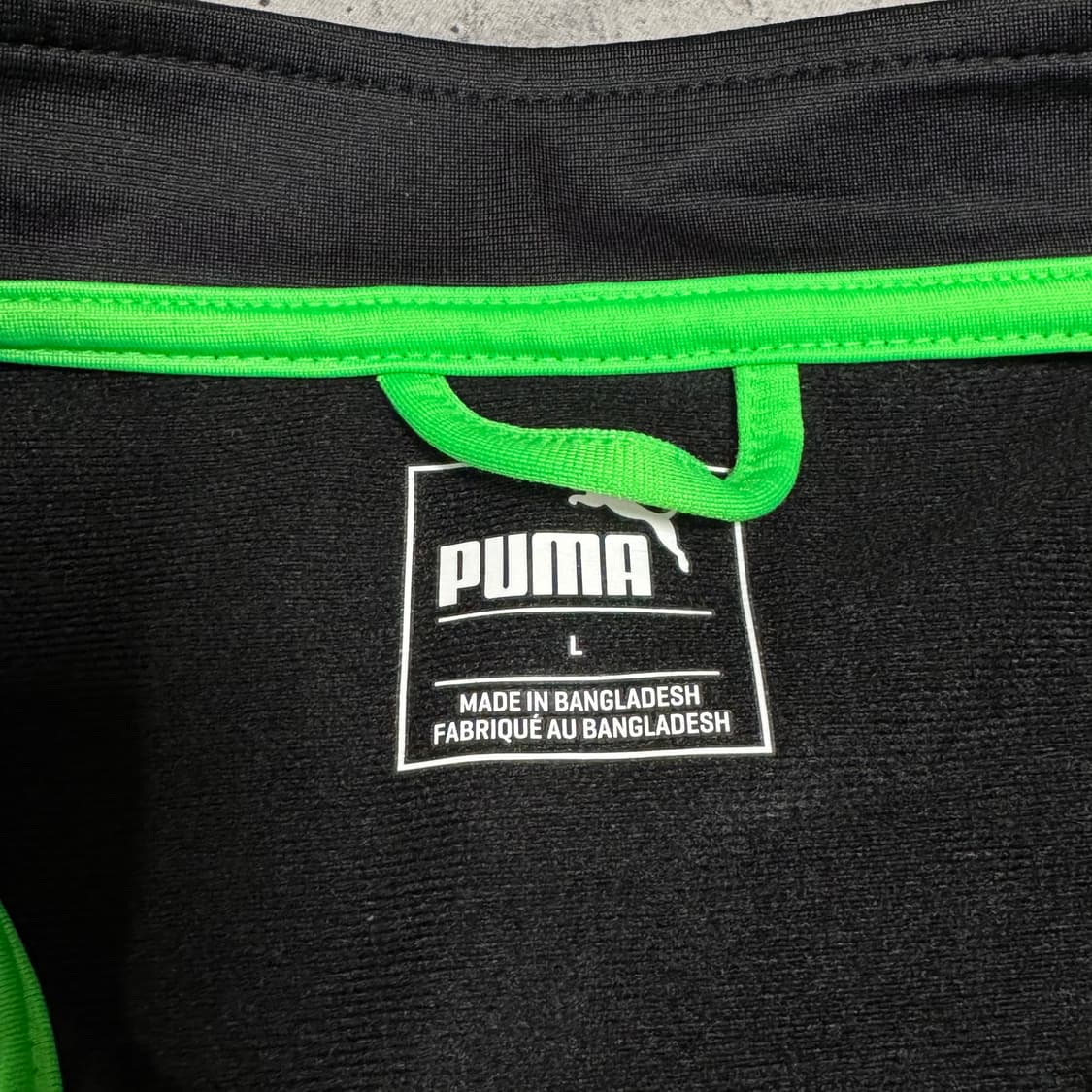  (바배) 푸마 그린 블랙 배색 트레이닝 트랙탑 져지 상품이미지3