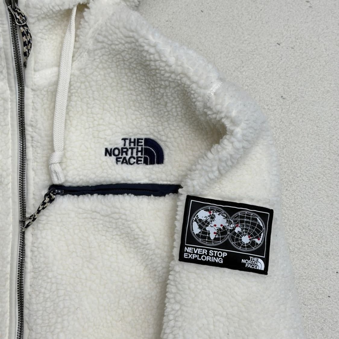 THE NORTH FACE 양털 후드집업 M 상품이미지3