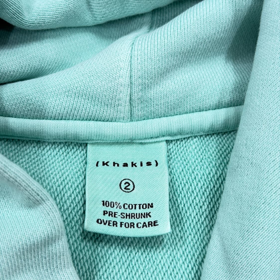 KHAKIS 카키스 오버다이드 후드티 민트 그린 2 상품이미지4