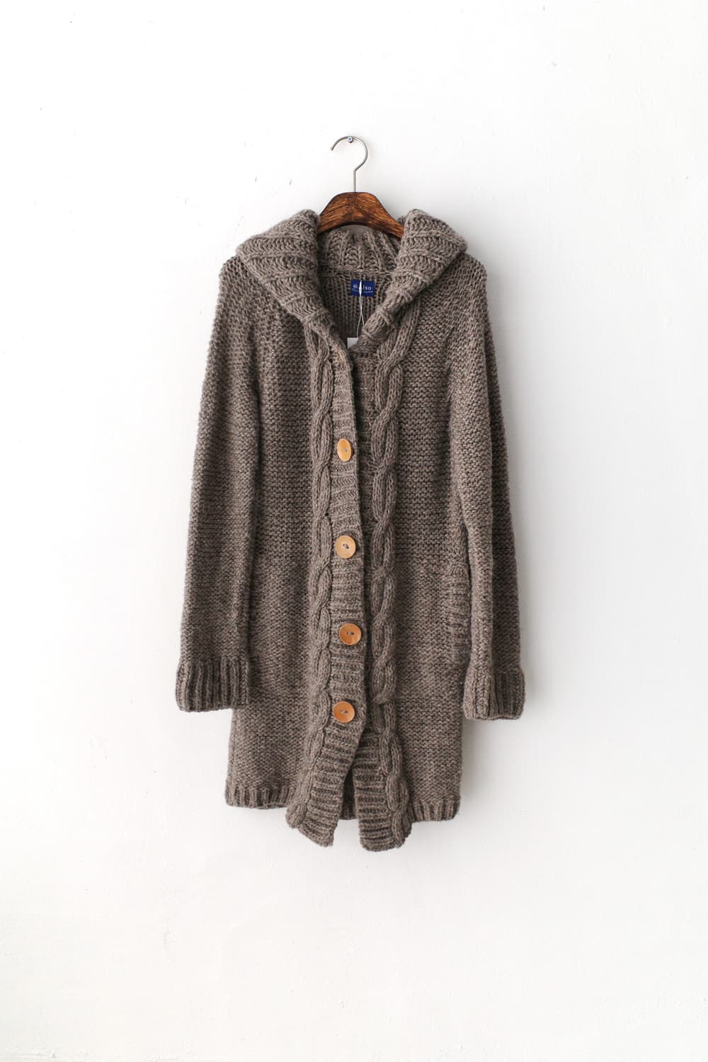 cable knit long cardigun 상품이미지1