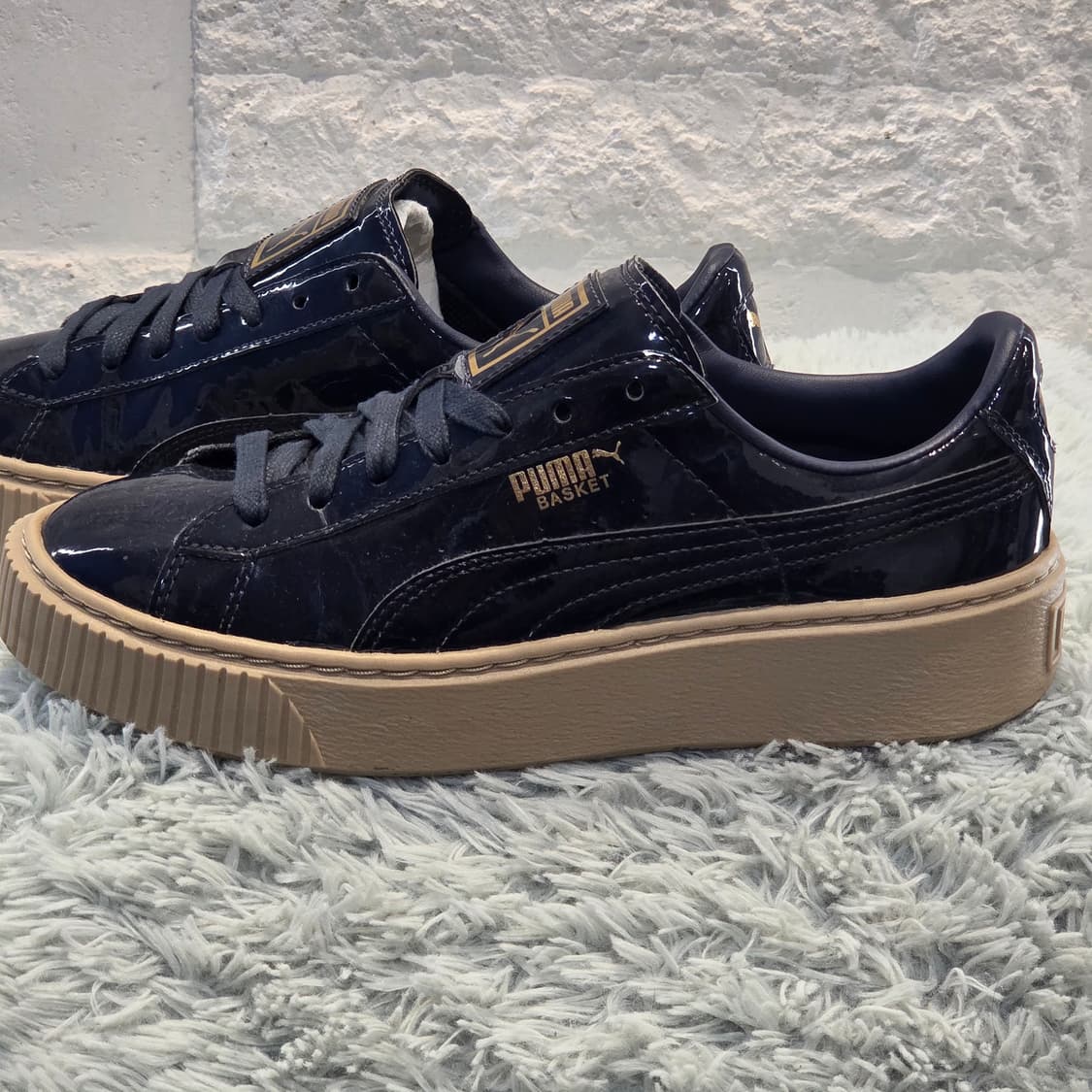 3a-11:푸마 바스켓 플랫폼 (24cm)-상태굿 상품이미지2