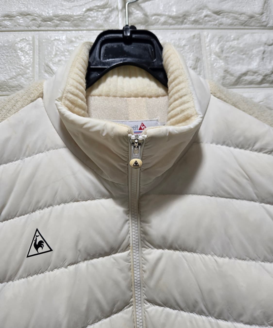 르꼬끄 골프 덕다운 패딩배색 방풍 집업니트 85~90 상품이미지5