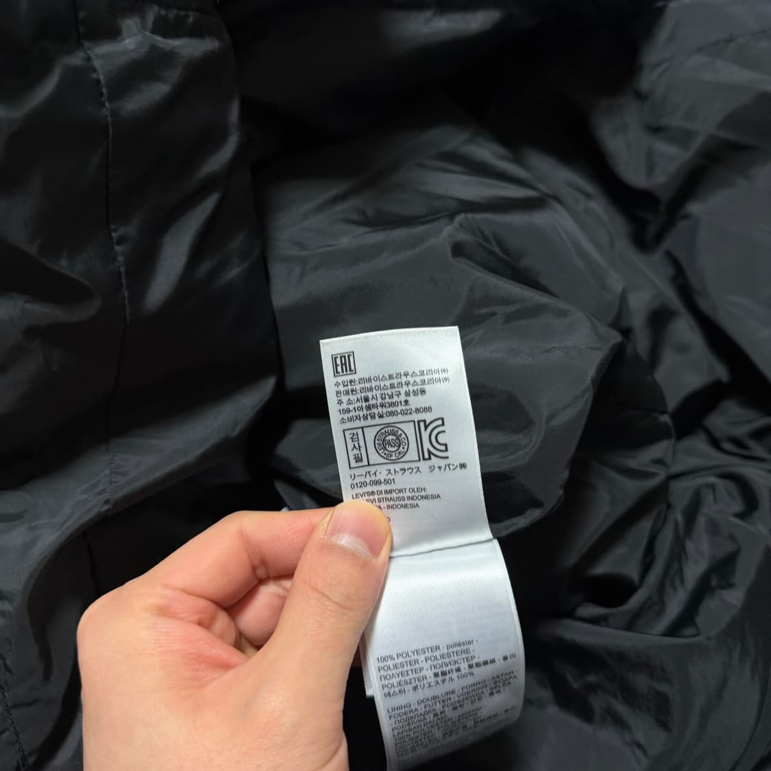 리바이스 블랙라벨 롱 패딩 자켓 상품이미지5