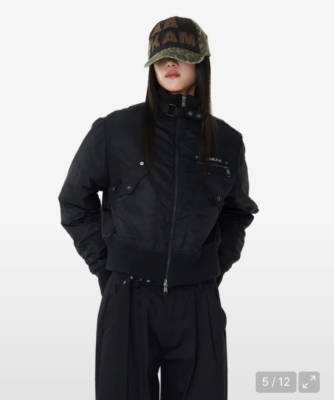 아캄/ Bomber Jacket (Black) 1사이즈 상품이미지3