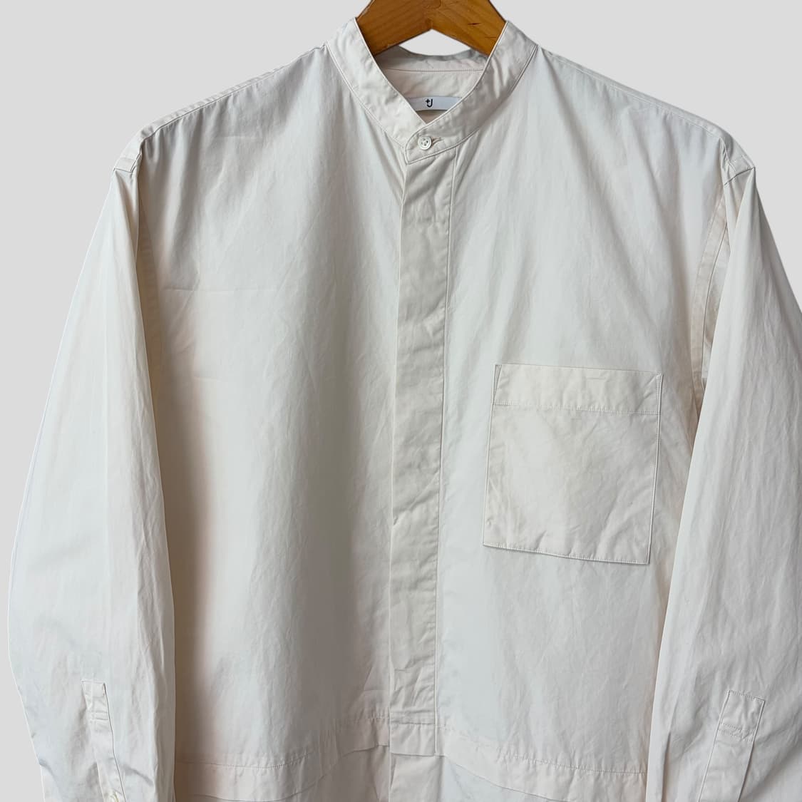 (M)유니클로 +J 수피마코튼 오버사이즈스탠칼라셔츠 상품이미지2