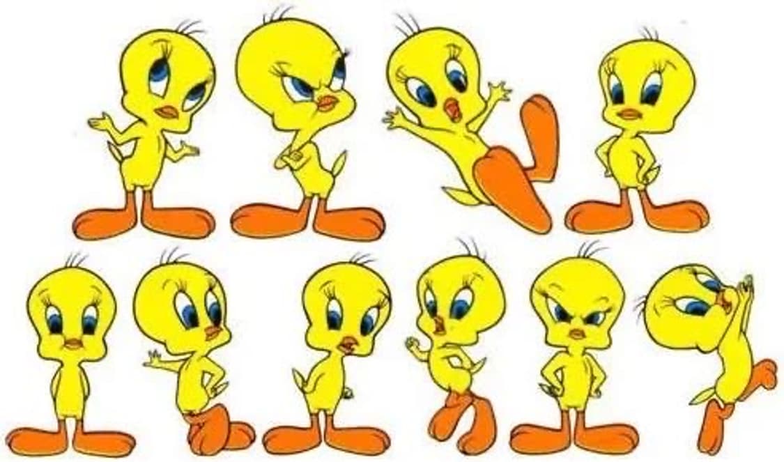 90s USA 루니툰즈 트위티 빈티지 티셔츠 워너브로스 상품이미지9