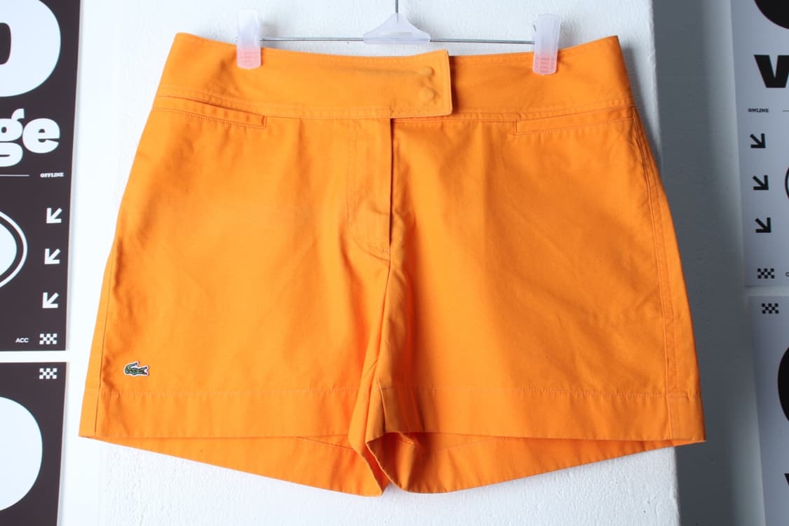 W(L) 라코스테 반바지 팬츠 오렌지 면 숏 아메카지-P1P10368 상품이미지2