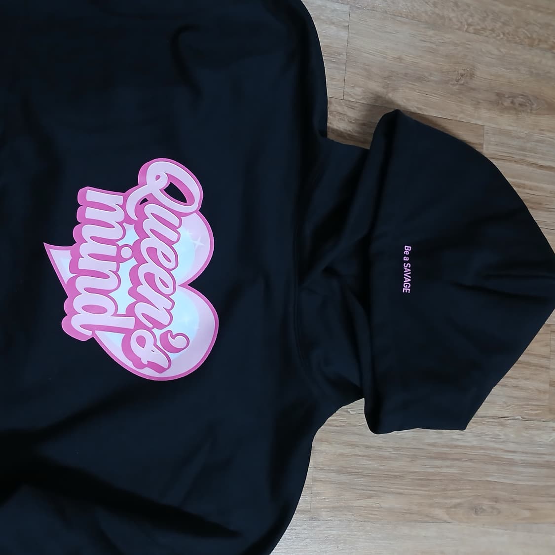 미사용급상태 디바마을 퀸가비 새비지 후디 후드티 쨍쨍한 원단 상품이미지6