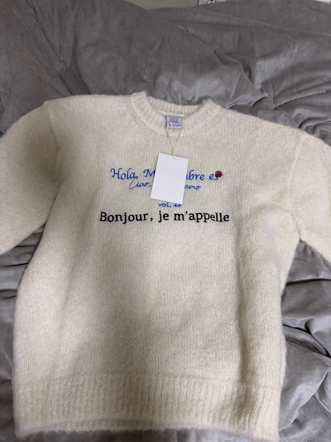 STU 모헤어 니트 L 상품이미지3