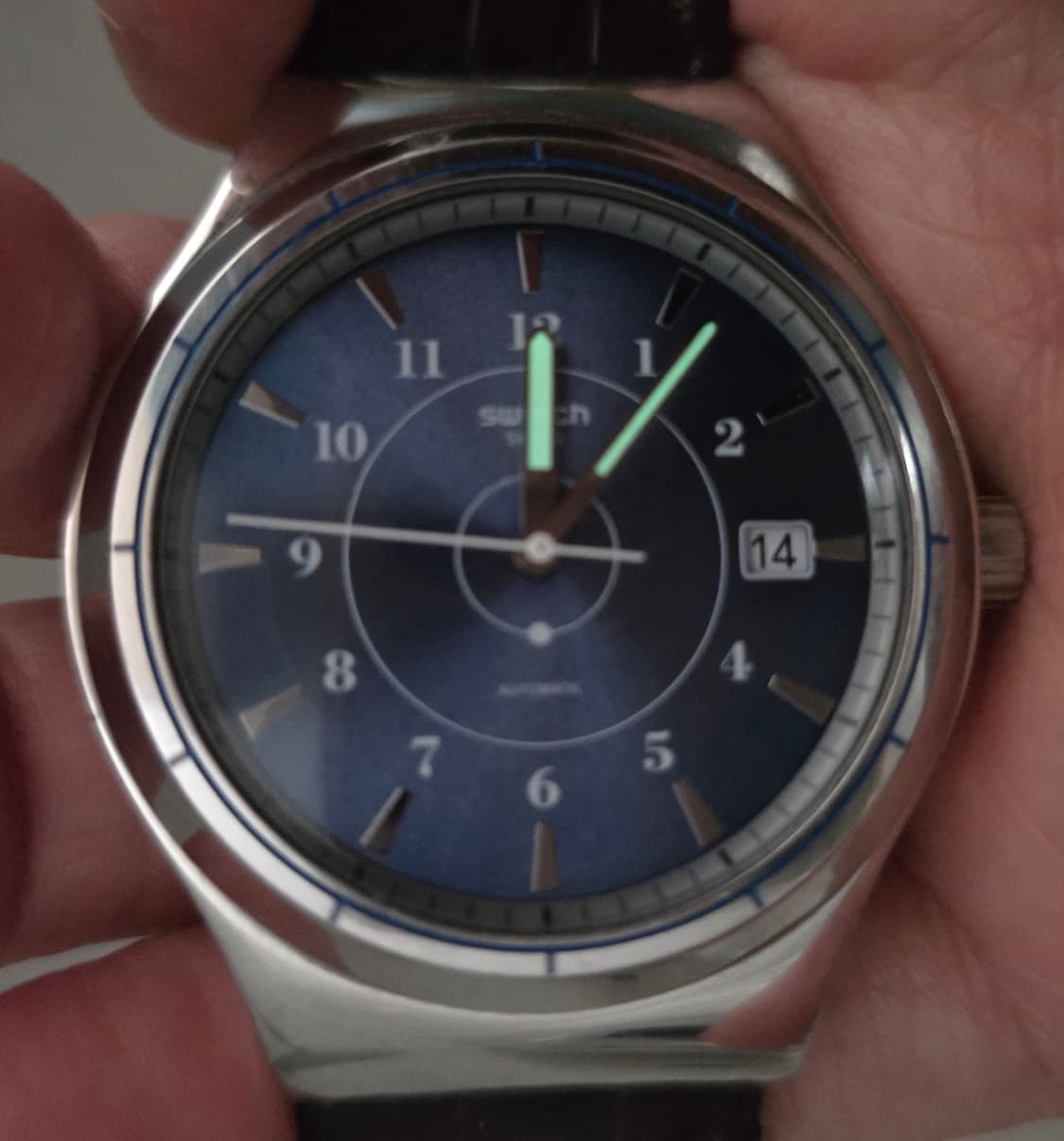 스와치 (SWATCH) 오토메틱 SISTEM 51 FLY  가죽시계 (보 상품이미지4