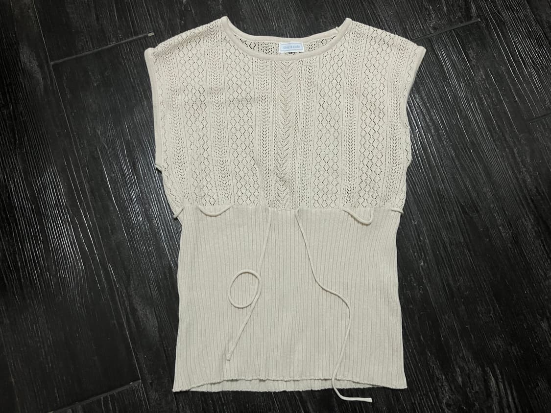 쉬이즈큐트 니트 조끼 상품이미지1