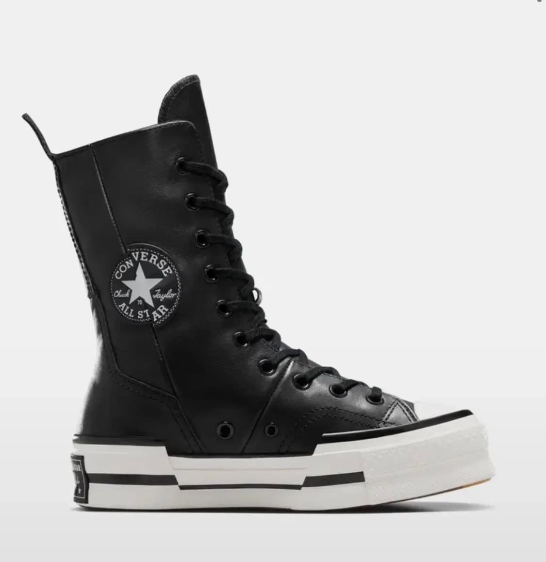 구해요) 컨버스 척 70 플러스 엑스하이 레더 블랙 245-250 상품이미지1