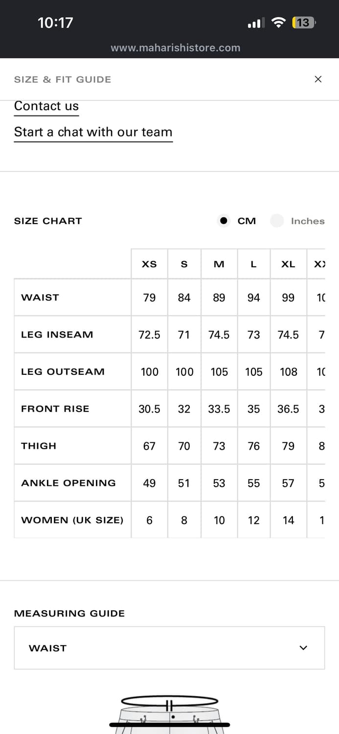 마하라시 팬츠 Maharishi 미디움 상품이미지8