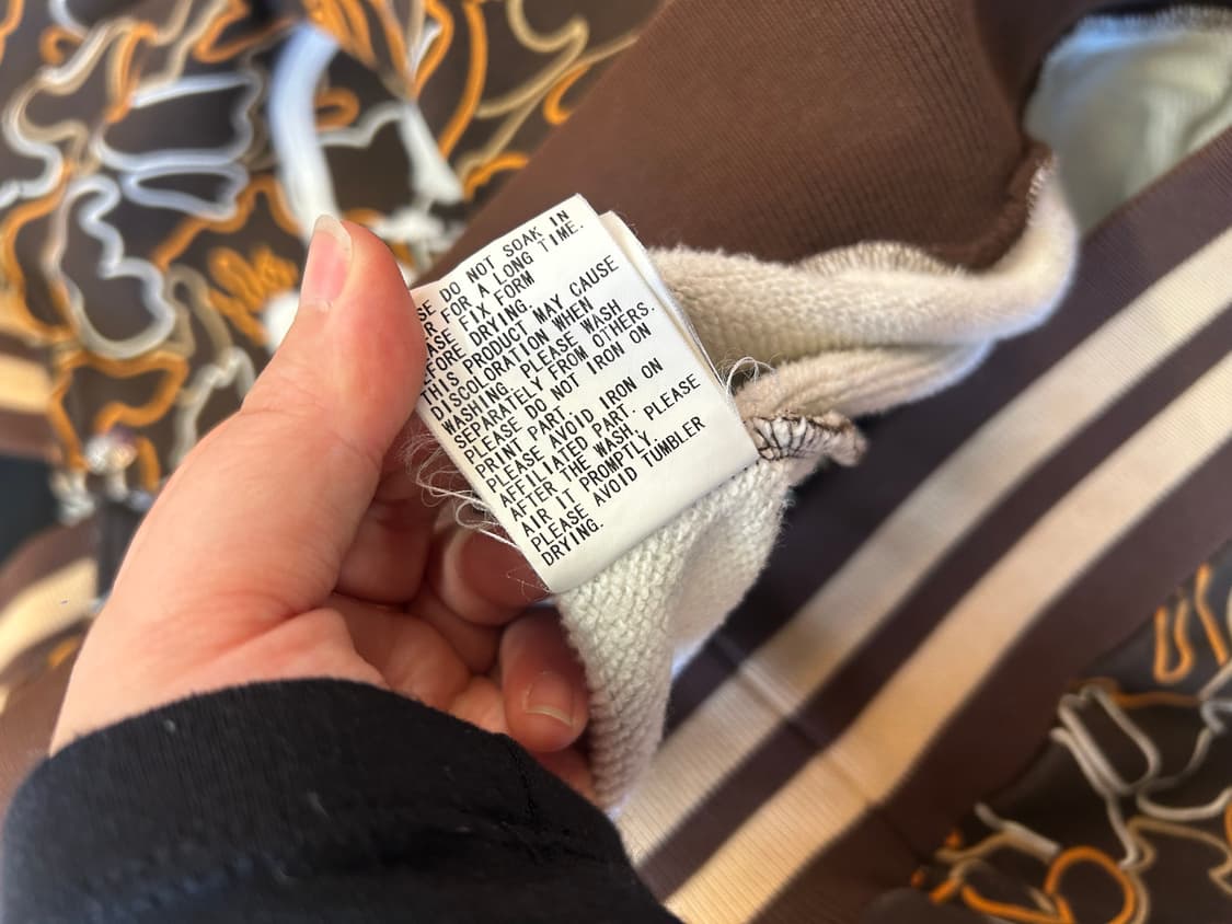 베이프 네온 카모 바시티 자켓 상품이미지7