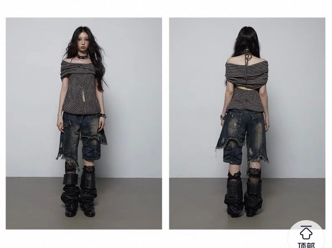 NO ROMANCE 오프숄더 상품이미지2