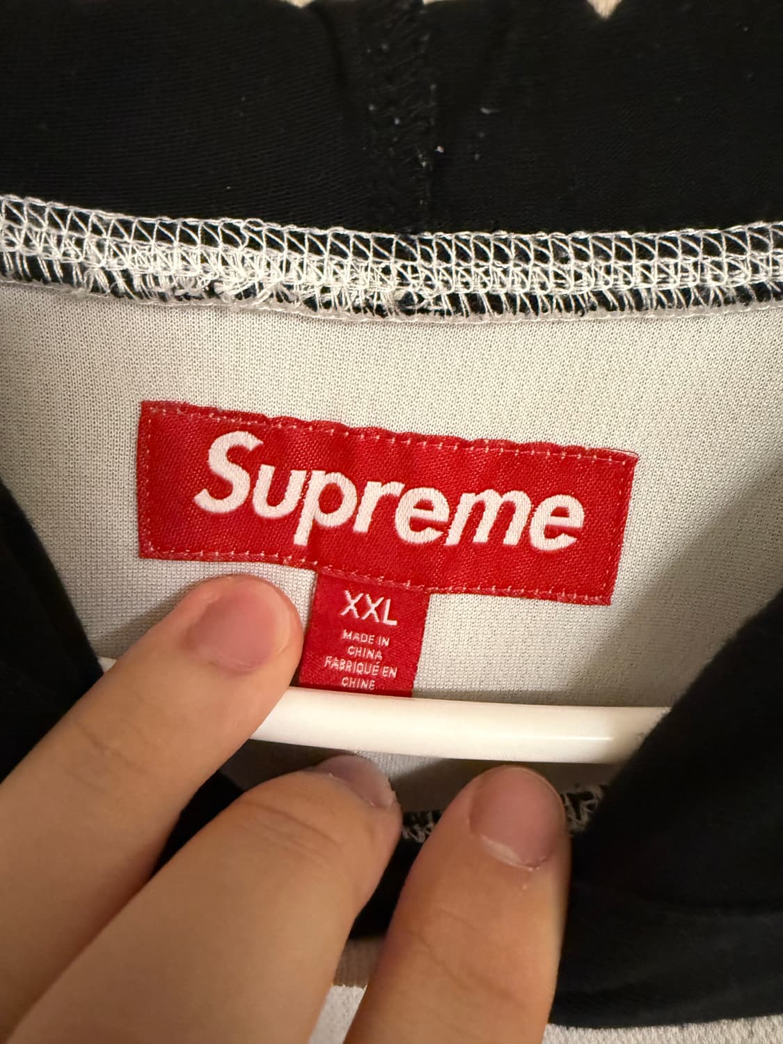 슈프림 후드 사커 저지 화이트 xxl 23FW 상품이미지3