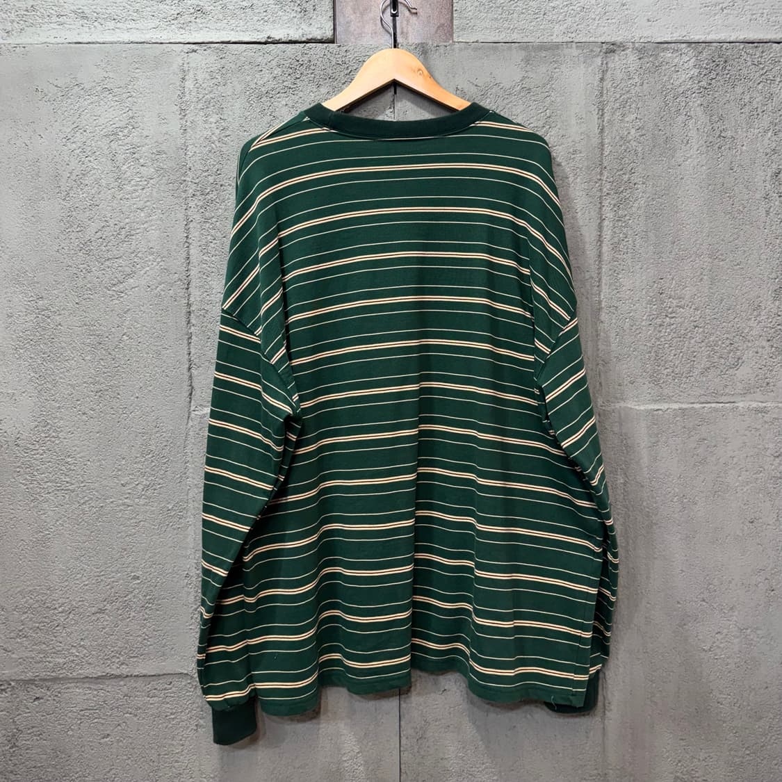 오버사이즈 스트라이프 롱슬리브 티셔츠 (2XL)   상품이미지3