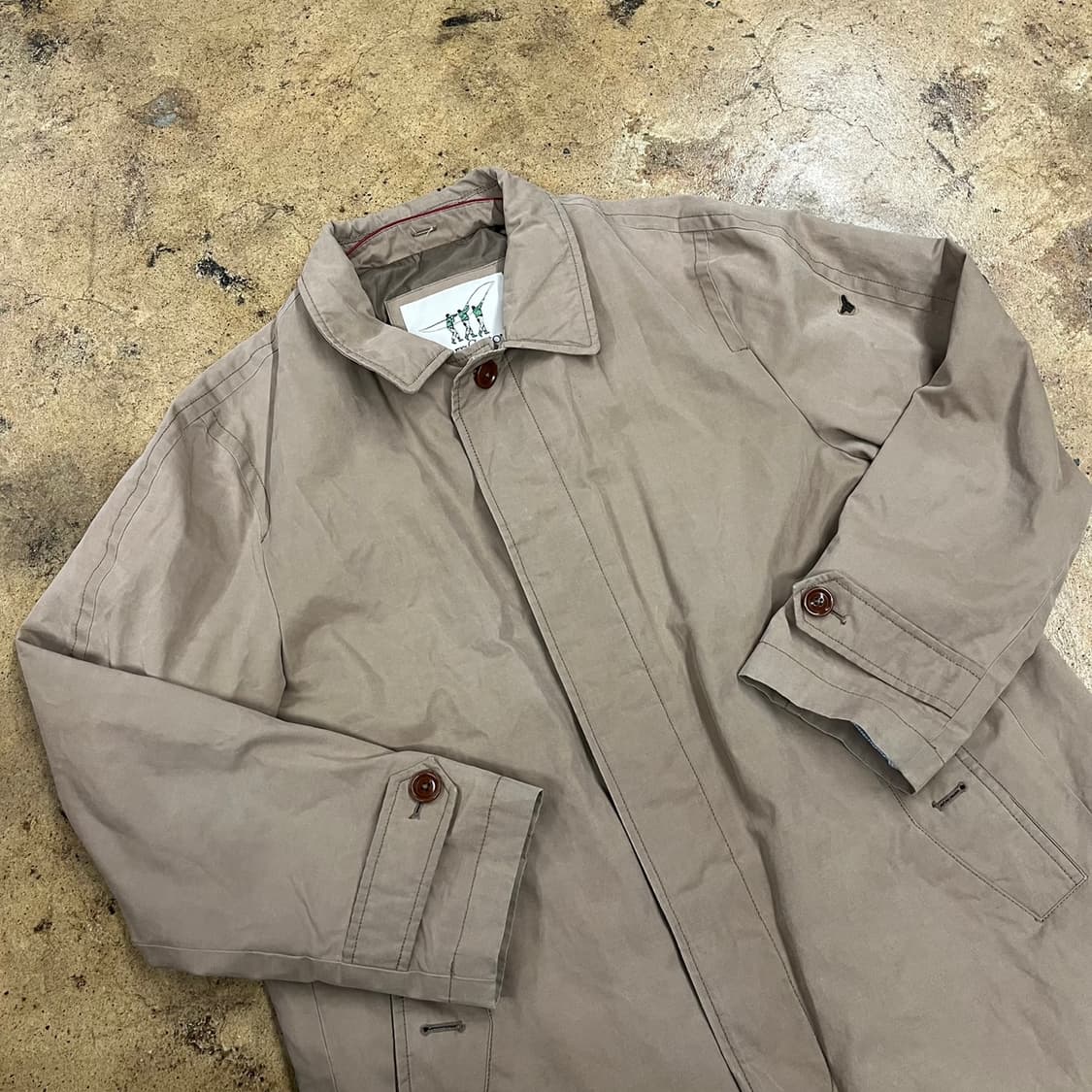 [정품/110] 헨리 코튼 베이지색 남성 코트 b18 상품이미지1