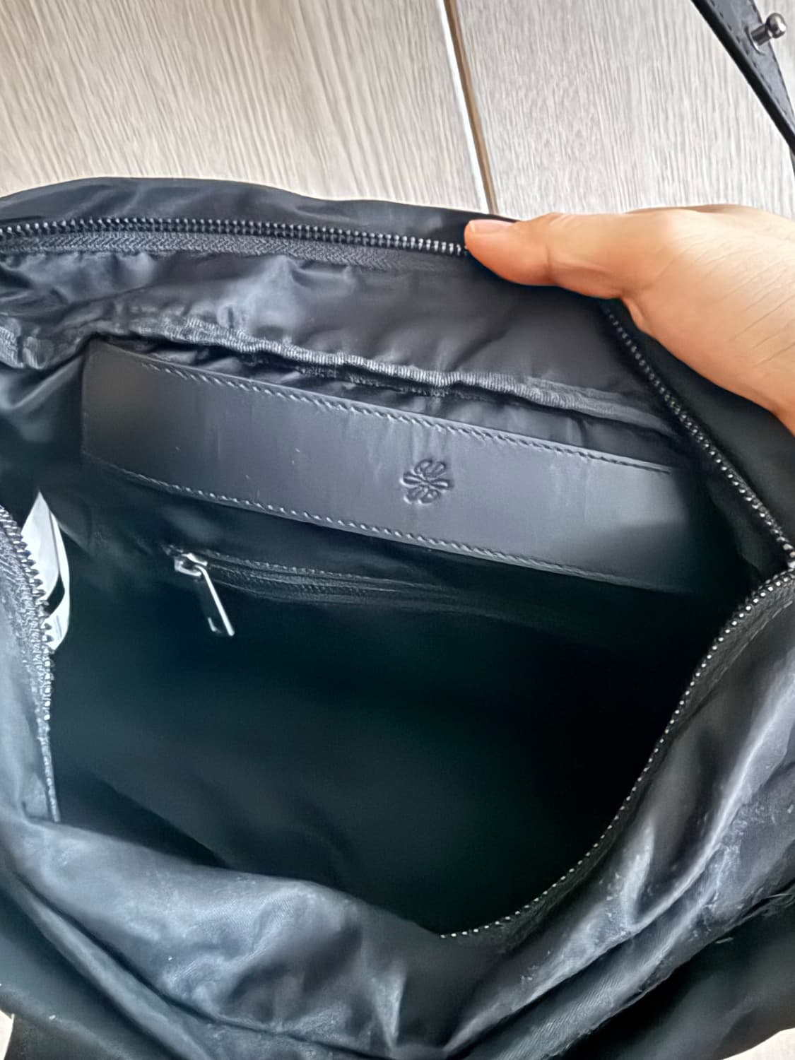 유스 카메라백 나일론 블랙 상품이미지3