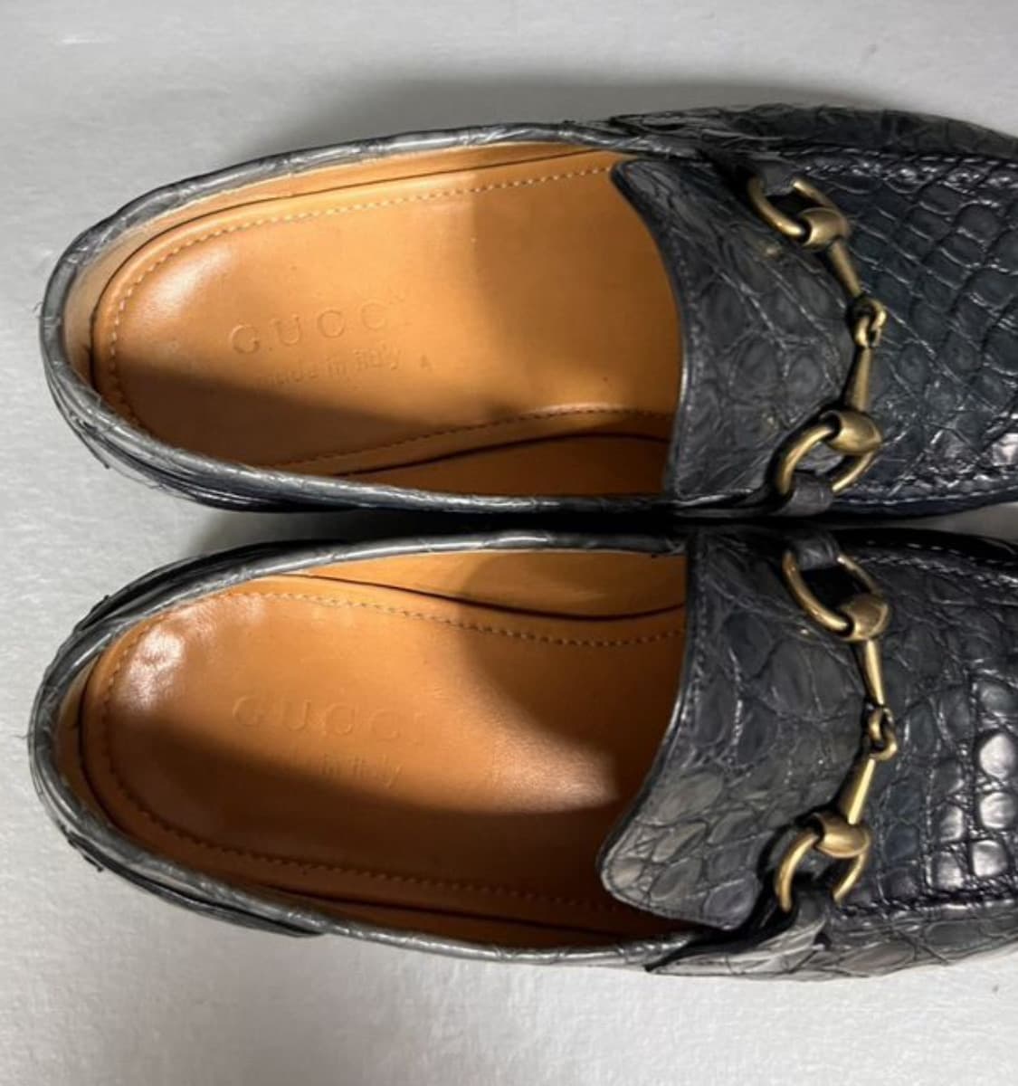 GUCCI 구찌 홀스빗 로퍼(크로커다일 스킨-악어가죽)6사이즈-해외발송 상품이미지8