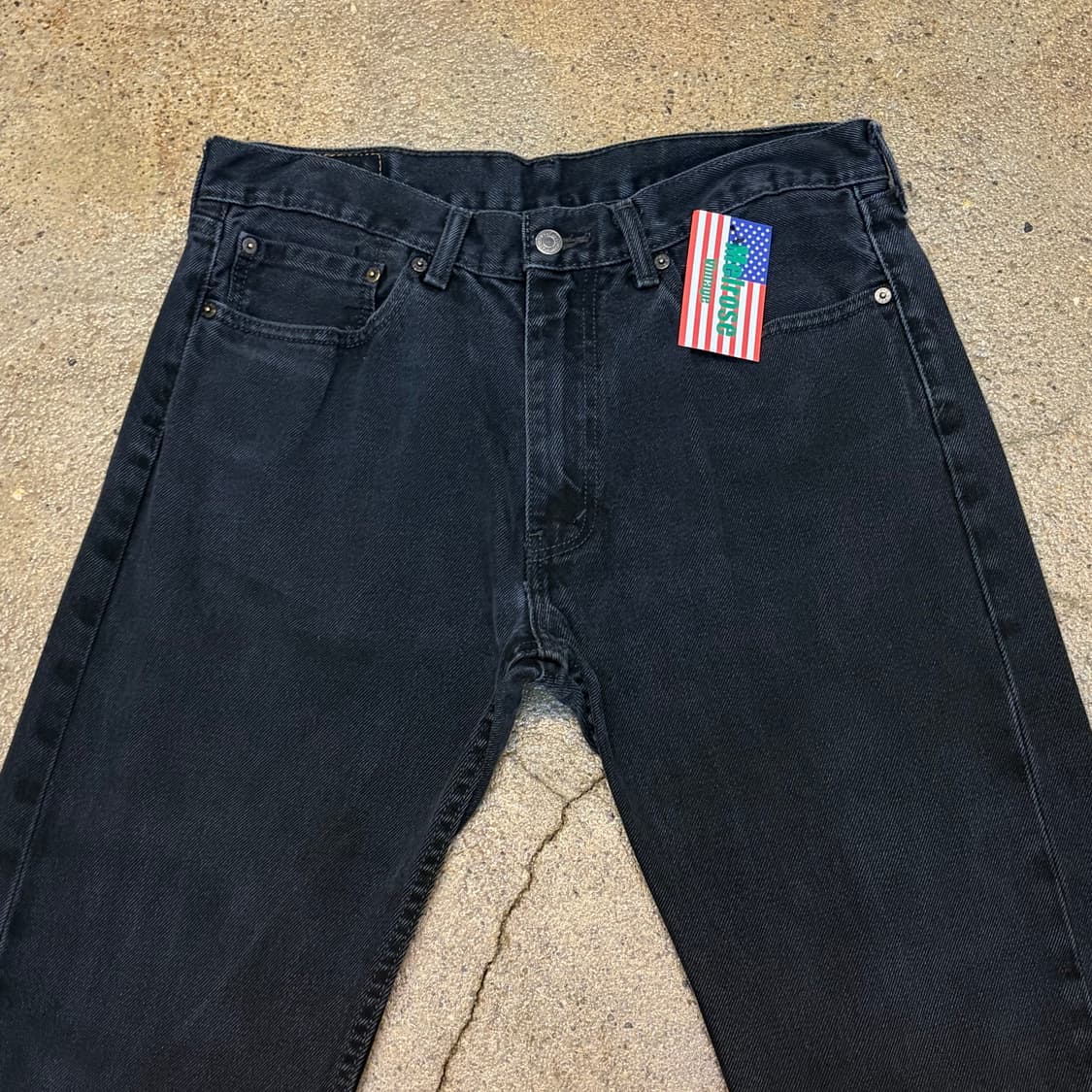 미국 빈티지 리바이스 505 블랙진 청바지 상품이미지2