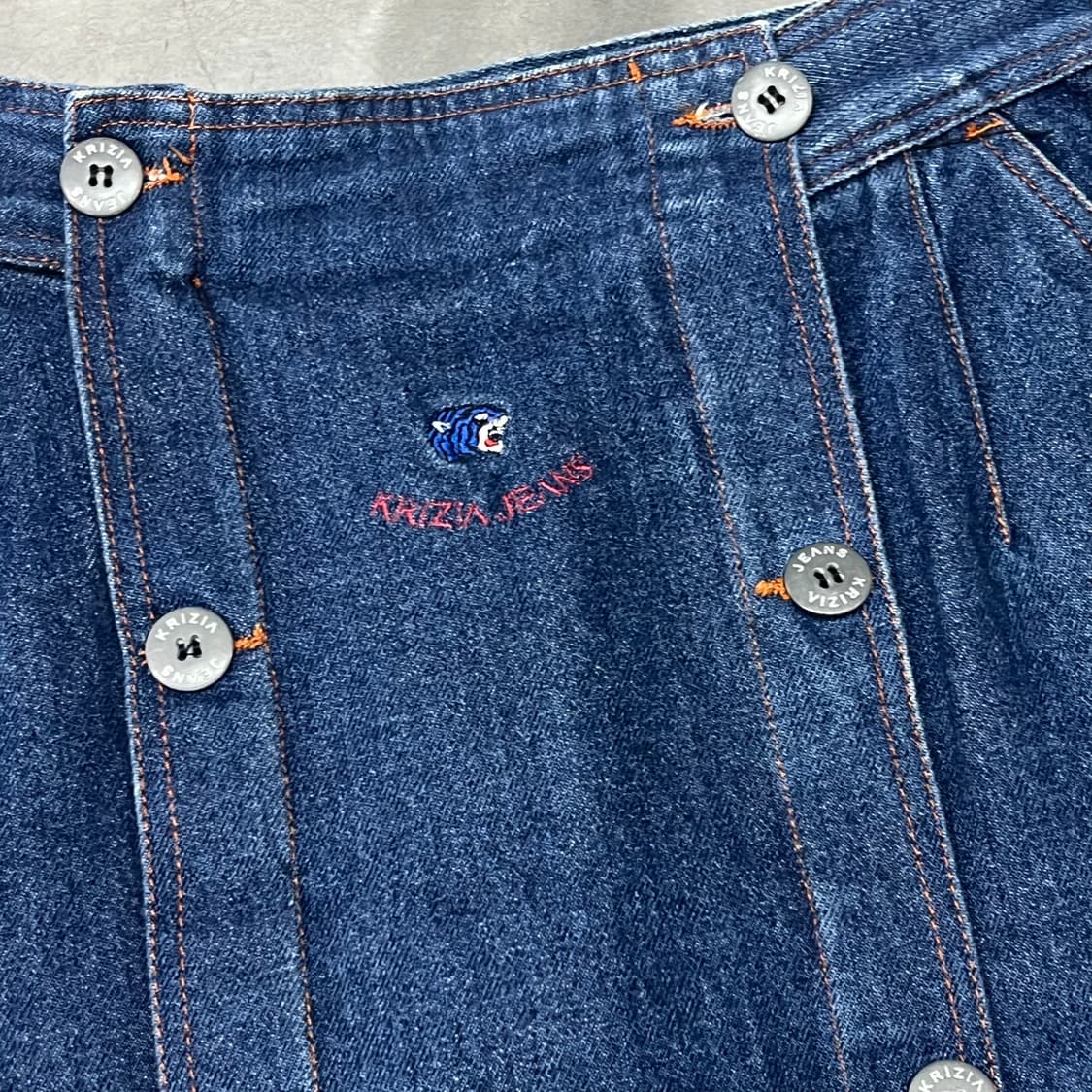  크리지아 진스 버튼 데님 롱 스커트 y16345 상품이미지4