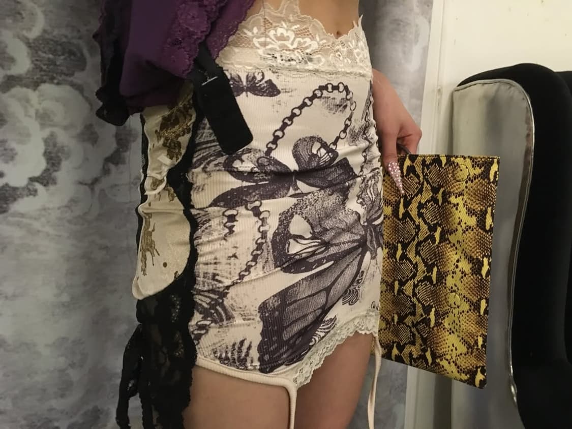 Python yellow clutch bag 상품이미지3