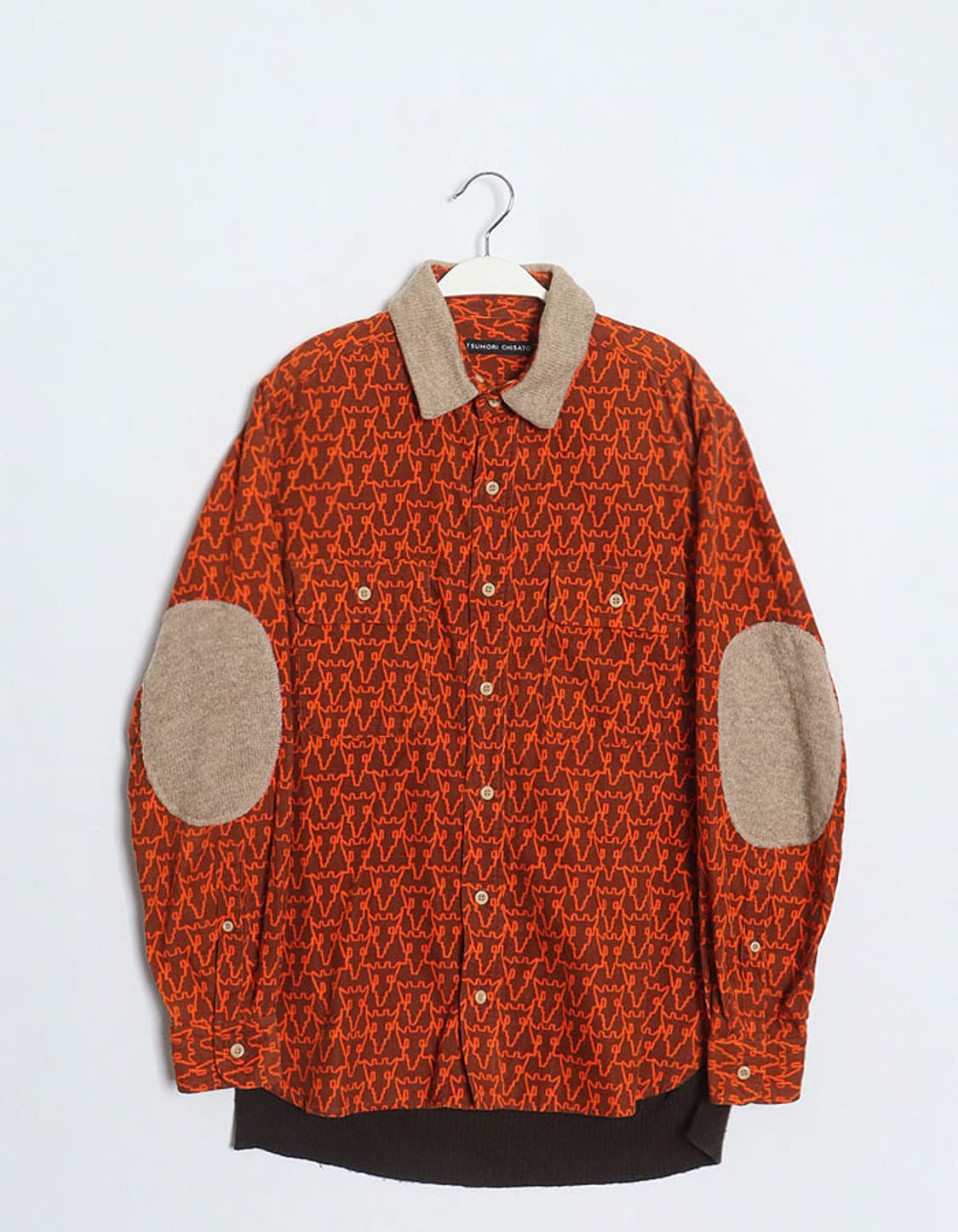 츠모리 치사토 코듀로이 레이어드 셔츠 상품이미지1