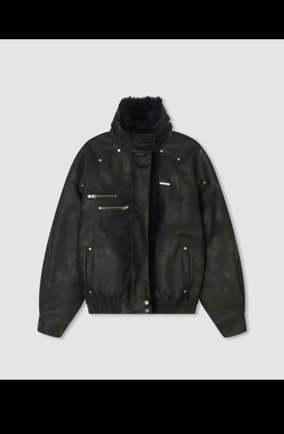 에트오소메 무스탕 퍼 점퍼(블랙) 판매 상품이미지1