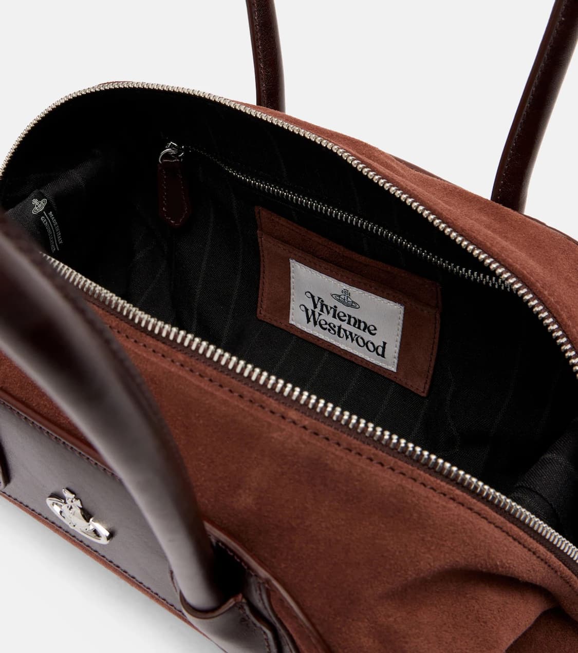 비비안웨스트우드 25fw Shirley 스몰 스웨이드 토트백 상품이미지4