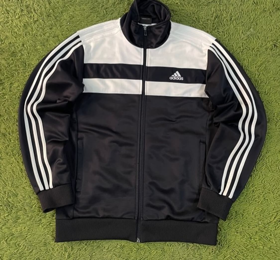 아디다스 블랙 검정 트랙탑 져지집업 95/M 상품이미지1