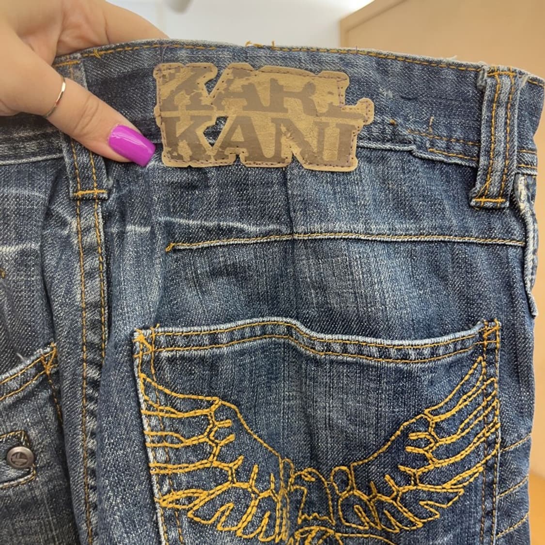 칼 카니 올드스쿨 빈티지 백패치 데님팬츠 92 C06872 상품이미지5