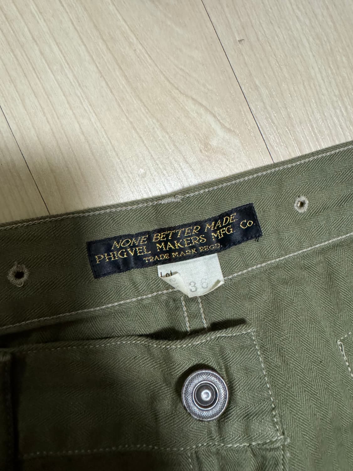 PHIGVEL MAKERS CO.퍼티그 카키 반바지 상품이미지4